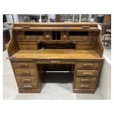 Roll Top Desk 59"L x 30"W x 48"H