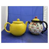 Pristine Pottery Teapot and China Teapot