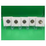 5 - 1943 Steel Pennies AU