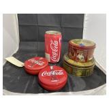 5 Pcs - Assorted Coca Cola Tins