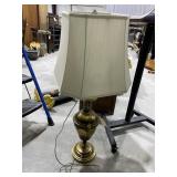 40" Large Brass Table Lamp w/Shade