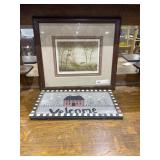 Wall Hanging & Signed Print 126/250 18"x20"