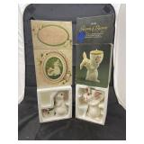 Pair Rabbit Figurines in box
