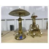 Hanging Light Fixture w/Desk Lamp