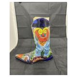 Decorative Talavera Boot