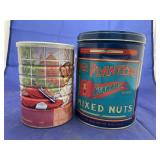 Planters Peanuts Tin & Maxwell House Tin