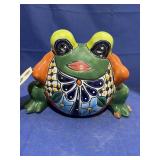 Talavera Frog Planter