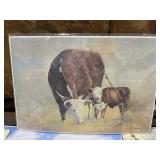 Dale Adkins Print Cow 19"x13"