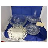 4 Pcs - Serving Dishes & Doily