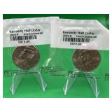 2 Kennedy Half Dollars