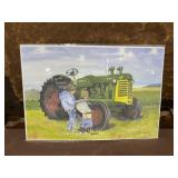 Dale Adkins Print Tractor in Field 13"x19"