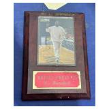 Michael Jordan Card Mounted on Plaque