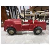 Vintage Fire Truck Push/Pedal Car