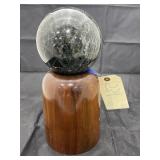 Marble Orb on Wooden Stand