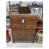 Vintage Secretary Desk 37"L x 10"W x 50"H