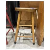 Wooden Counter Stool 23"H