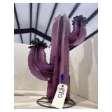 Metal Painted Yard Art Cactus 24"