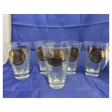 5 Pcs - Glass Tumblers 50th Anniv