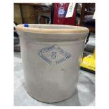 Diamond Pottery #5 Crock - Chipped