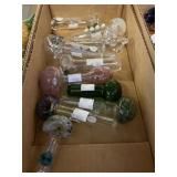 Box of Assorted Glass Pipes