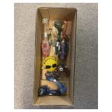 Box of Assorted Glass Pipes