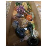Box of Assorted Glass Pipes