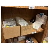 3 Boxes - Glass Tops & Stems