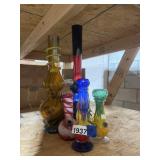 6 Assorted Glass Water Pipes