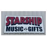 Starship Music & Gifts Sign 4ft x 8ft