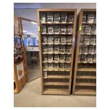 Wood Glass Display Cabinet - Contents Not Included