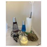 2 - Lava Lamps - Lava Rock - Paper Towel Holder