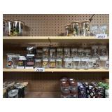 Assorted Glass Storage Jars - var sizes