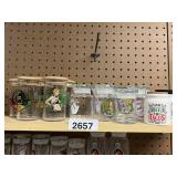 Assorted Glass Storage Jars - var sizes