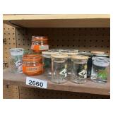 Assorted Glass Storage Jars - var sizes