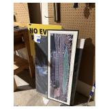 3 Pcs - 2 Wall Art & Plastic Sign