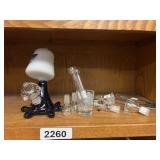 Glass Water Pipe w/Parts