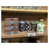 Assorted Ceramic & Glass Storage Containers