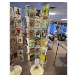 Greeting Card Display Rack w/Cards