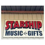Starship Music & Gifts Sign 4ft x 8ft