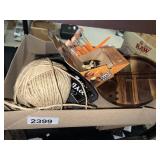 Wood Tray w/Raw Cone Creators - Yarn