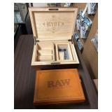 Raw Wood Rolling Box &