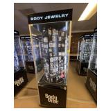 Body Vibe Lighted  Display Case w/ Lots of Jewelry