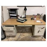 Metal Desk w/Contents