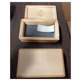 2 - Wood Storage Boxes