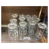 12 - Glass Jars - Assorted Sizes