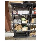 5 Shelf Plastic Shelving Unit 33"L x 17"W x 70"