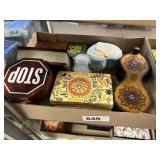 Box of Wooden Decorative Storage Boxes