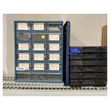 2 - Plastic Organizing Bins