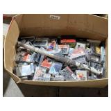 Partial Box of Assorted Cassette Tapes