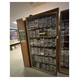 Wood Plexiglass Door Cabinet - Contents Not